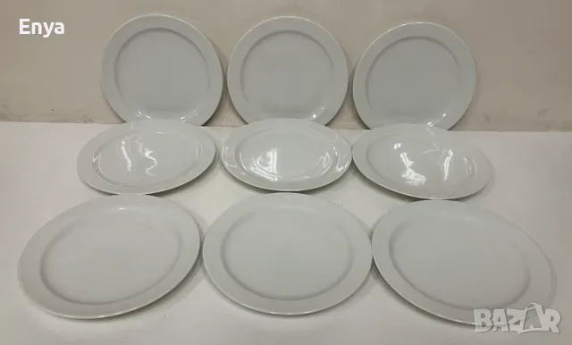 Чинии бели порцеланови - десертни