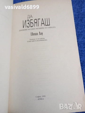 Евелин Лау - Да избягаш , снимка 4 - Художествена литература - 52730865