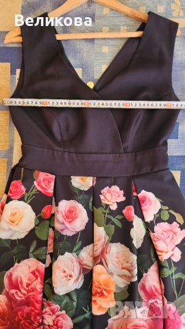 Флорална официална рокля, снимка 7 - Рокли - 52274326