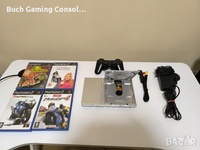 Playstation 2 Slim Silver в перфектно състояние!, снимка 2 - PlayStation конзоли - 53194695