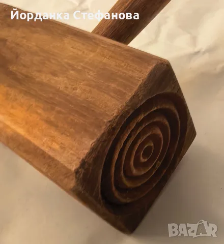 Чук Дървен старинен, снимка 2 - Антикварни и старинни предмети - 56303598
