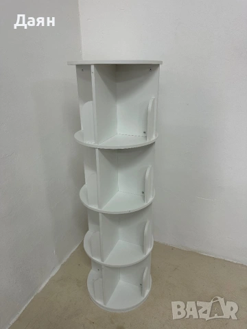 Въртяща се библиотека Relaxdays, 16 отделения, 4 етажна , снимка 6 - Етажерки - 53139756