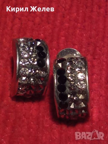 КРАСИВИ ВИНТИДЖ СРЕБЪРНИ ОБЕЦИ с ЦИРКОН и МАРКАЗИТ 925 СРЕБРО 20532, снимка 11 - Обеци - 32991397