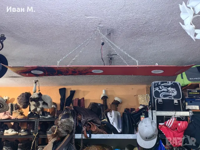 Ръчно изработена лампа Сноуборд, снимка 7 - Декорация за дома - 49060689