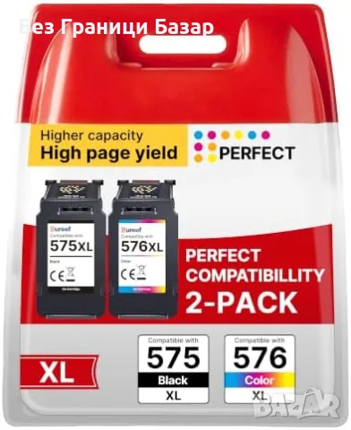 Нови Canon 575XL 576XL съвместими мастилници XL Черна и Цветна PG575 CL576 тонер принтер мастило 