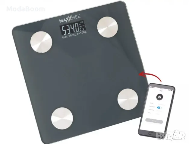 Дигитален кантар с анализ на тялото и Bluetooth свързаност
