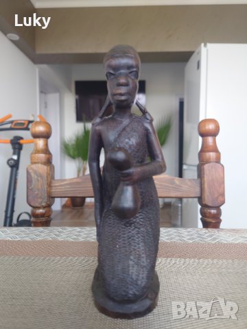 Африканско изкуство.Продавам красиви,старинни, статуетки.Обявената цена е за двете., снимка 6 - Други ценни предмети - 41632377