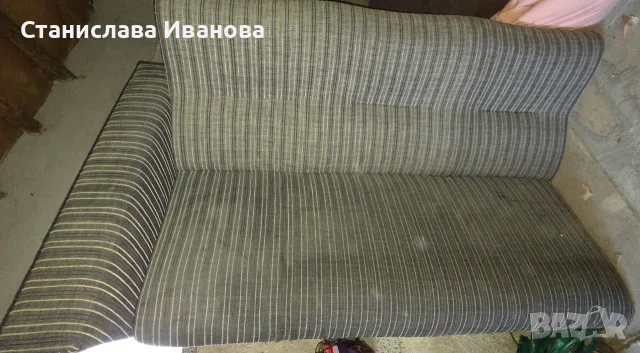 Диван от две части сив, снимка 3 - Дивани и мека мебел - 56040513