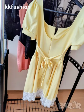 Лятна жълта рокля , снимка 4 - Рокли - 56041783