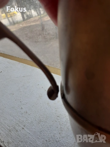 Стар бронзов декантер кана термос, снимка 5 - Антикварни и старинни предмети - 53431391