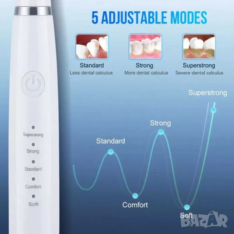 Електрически ултразвуков уред за зъбен камък, четка за зъби, снимка 7 - Други - 52070706