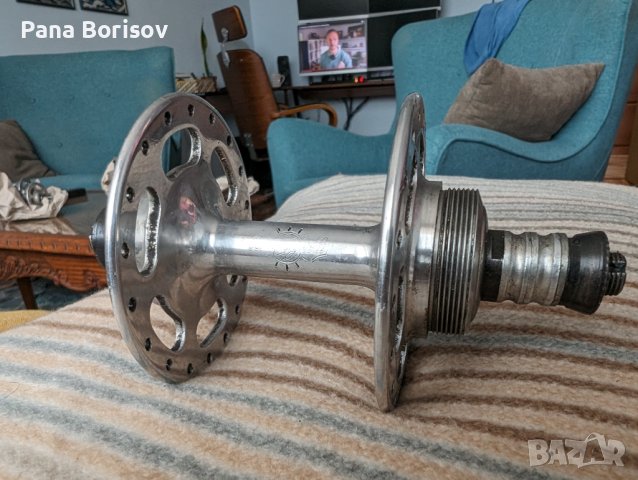 Ретро Шосейна Задна Главина Широк Фланец Campagnolo Nuovo/Super Record, снимка 1