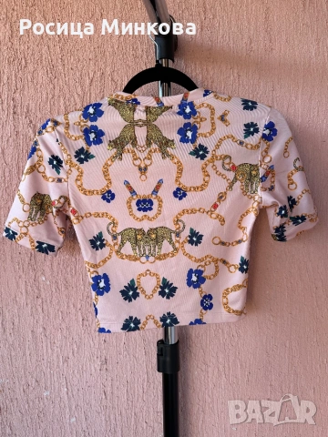 Кроп топ Adidas Originals, снимка 3 - Тениски - 53845886