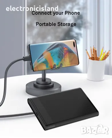 Външна Кутия USB 3.0 за 2.5 инчов харддиск SATA HDD SSD адаптер 2 TB, снимка 7 - Кабели и адаптери - 39745766