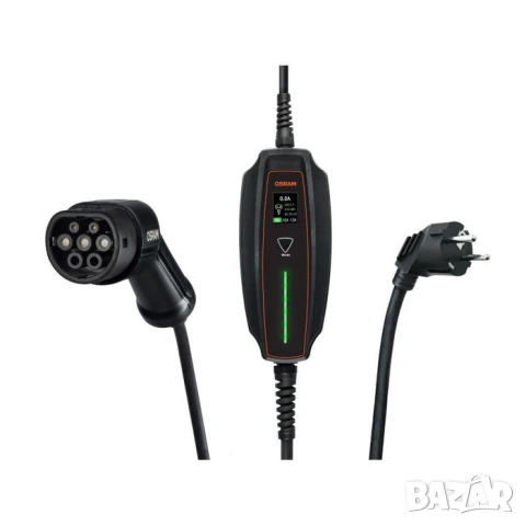 Портативна зарядна станция Osram BATTERYcharge с 7 пина тип 2 за електромобили и plug-in хибриди, до, снимка 3 - Аксесоари и консумативи - 51050707