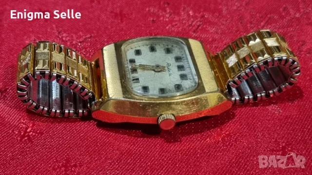Съветски позлатен часовник Raketa, снимка 3 - Мъжки - 49945762