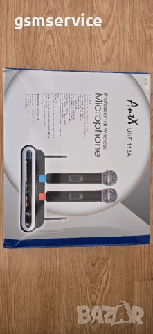 Двоен дистанционен микрофон AntX uhf 113a