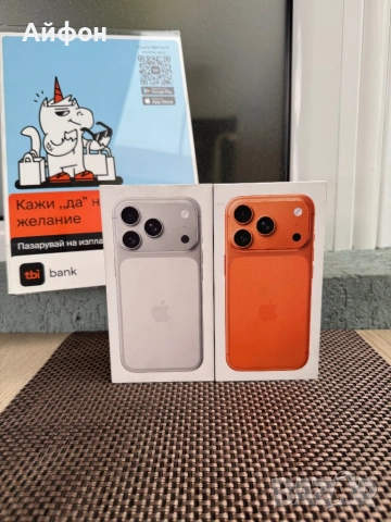 НОВИ! 512Gb *ЛИЗИНГ* iPhone 17 Pro Cosmic Orange Silver ГАРАНЦИЯ, снимка 3 - Apple iPhone - 53724068