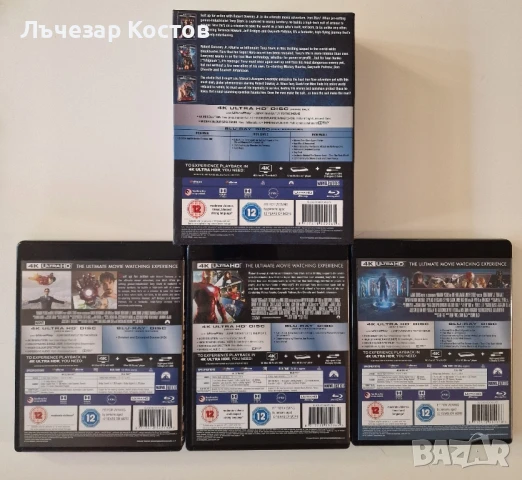НОВ Marvel Iron man 3-Movie Collection 4K UHD + Blu-Ray, снимка 2 - Blu-Ray филми - 50446872