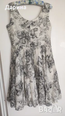 Лятна къса рокля от естествена материя, снимка 4 - Рокли - 50182041