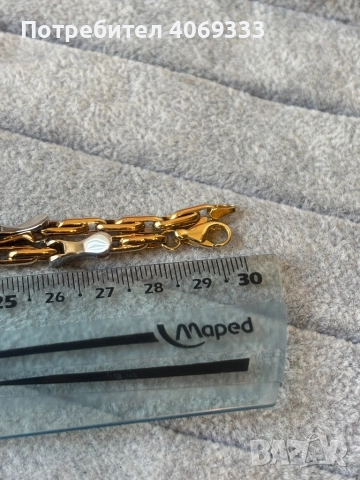 Златен синджир 24.64гр 14к 60см, снимка 2 - Колиета, медальони, синджири - 52930065