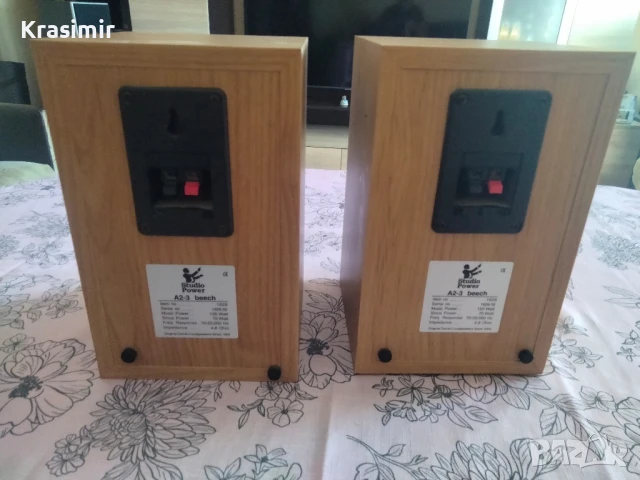 Studio Power A2-3 beech – датски пасивни тонколони, снимка 4 - Тонколони - 50801211