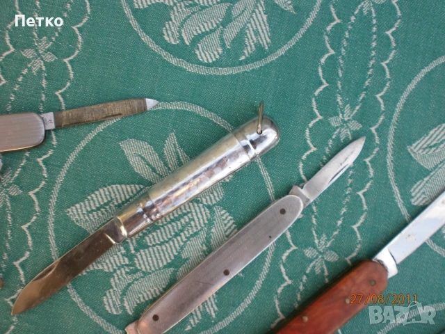 Стари сгъваеми  ножове, снимка 5 - Антикварни и старинни предмети - 51168439