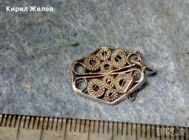 ЕЛЕМЕНТ от СТАРИННА ФИЛИГРАННА СРЕБЪРНА ГРИВНА СРЕБРО ВИСОКА ПРОБА РЪЧНА МАЙСТОРСКА ИЗРАБОТКА 36850, снимка 8 - Антикварни и старинни предмети - 48987472