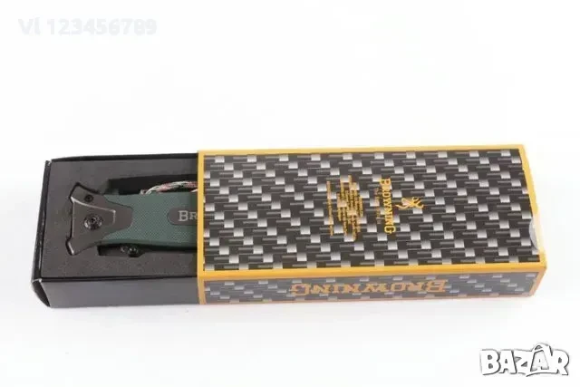 Сгъваем автоматичен Browning 364(зелен) -88х220, снимка 8 - Ножове - 50741775