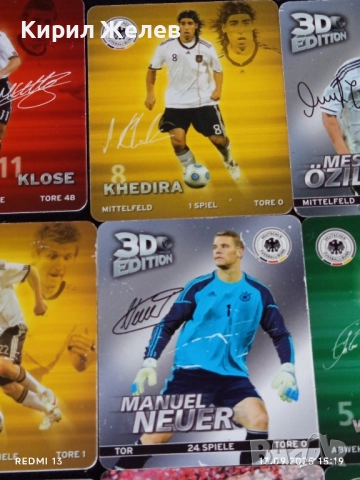 Колекционерски картички на футболисти МИРОСЛАВ КЛОЗЕ,САМИ КЕДИРА, МАНУЕЛ НОЕР 51046, снимка 3 - Колекции - 51701458