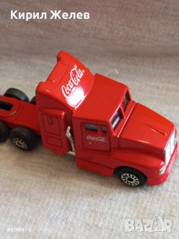 Метална количка Камион COCA COLA за КОЛЕКЦИЯ ДЕКОРАЦИЯ 31127, снимка 6 - Колекции - 53559443