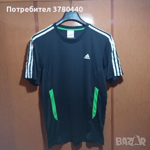Нова черна тениска "Адидас", снимка 1 - Тениски - 50185535