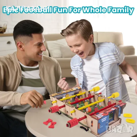 Мини Джага Футбол - Направи си сам! Сглобяем дървен конструктор. STEM / DYI комплект за деца N010, снимка 2 - Игри и пъзели - 50218062