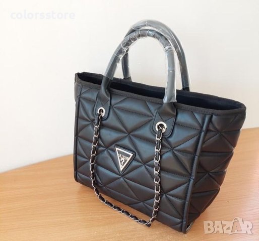 Луксозна Черна чанта  Guess код Br.444, снимка 3 - Чанти - 34489842
