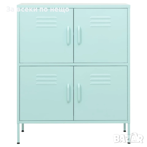 Шкаф за съхранение, мента, 80х35х101,5 см, стомана Код P1137, снимка 9 - Шкафове - 51697625