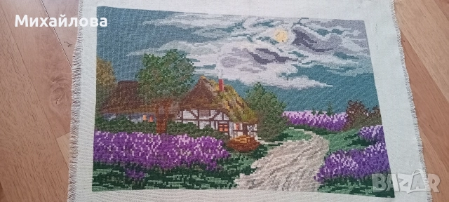 Гоблен "Перуники/ Лавандули/ Сребърна нощ" от Вилер , снимка 6 - Гоблени - 52874090