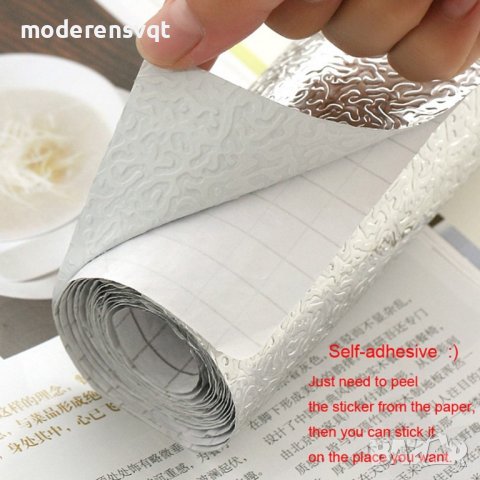 Кухненско самозалепващо предпазно алуминиево фолио за плот, снимка 7 - Други - 41799255