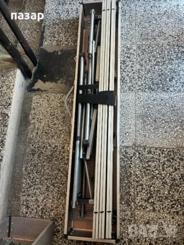 Маса с две пейки Алуминий сгъваеми 120/70, снимка 6 - Градински мебели, декорация  - 49597537