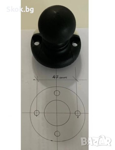 Стойка за въдица с тролиране на топка върху кръгла основа, снимка 4 - Водни спортове - 41430311