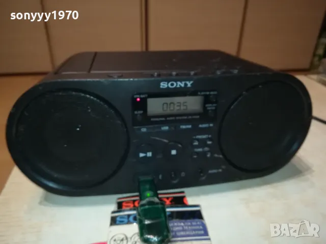 SONY ZS-PS50 USB CD/RADIO/AUX-ВНОС SWISS 2704251000LNWC, снимка 9 - Радиокасетофони, транзистори - 50051617