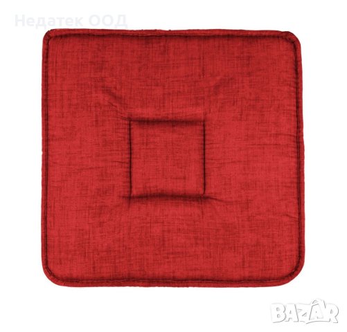 Възглавница за стол, 39x39см, Червена, снимка 1 - Възглавници - 41063221