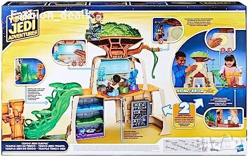 Нов Star Wars Tenoo Jedi Temple 50,8 см висок комплект за игра с екшън фигурки, снимка 12 - Други - 42437955