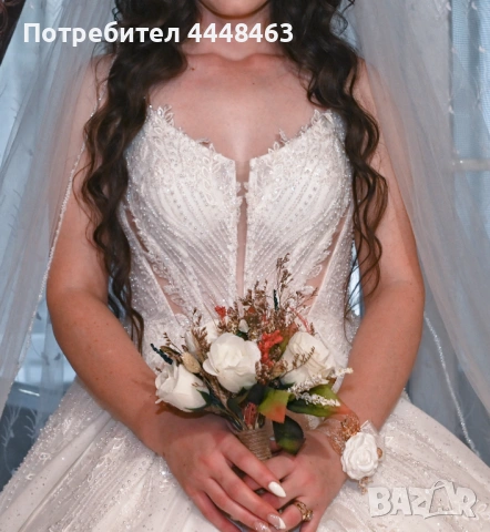 Булчинска рокля , снимка 3 - Рокли - 53507457