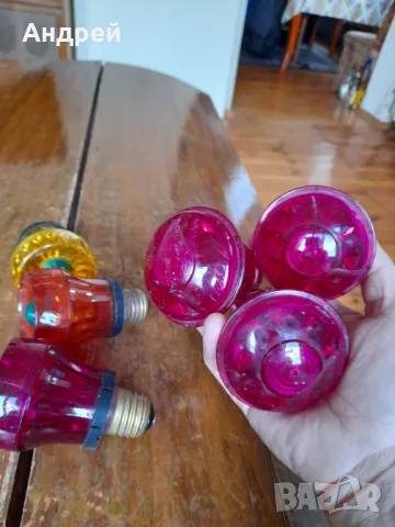 Стари цветни лампи, снимка 2 - Други ценни предмети - 49575613