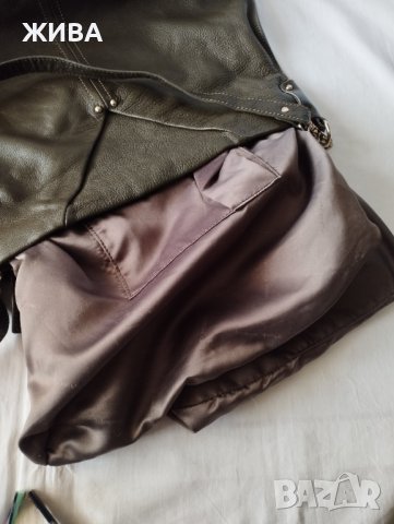 MARIA KARLA-ITALY ЕСТЕСТВЕНА КОЖА голяма дамска чанта, снимка 9 - Чанти - 42682191