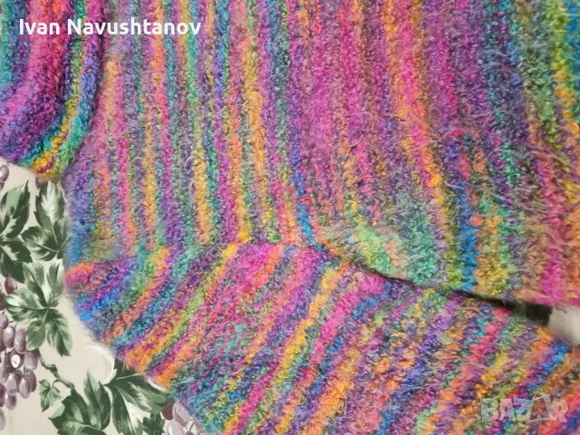 Дамско, ръчно плетено поло , снимка 3 - Блузи с дълъг ръкав и пуловери - 48083879