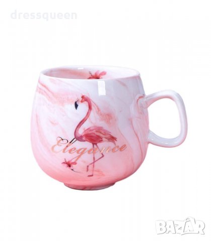 2915  Керамична чаша "Фламинго" , снимка 4 - Чаши - 34265689