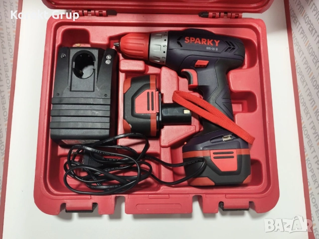 Aкумулаторна бормашина/винтоверт Sparky BR 12E-CH /12V, 2Ah/, снимка 3 - Винтоверти - 52879665