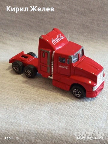 Метална количка Камион COCA COLA за КОЛЕКЦИЯ ДЕКОРАЦИЯ 25232