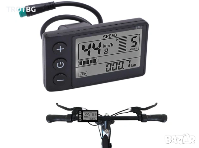 S866 дисплей за електрически велосипеди, 5-pin, снимка 2 - Друга електроника - 53843831